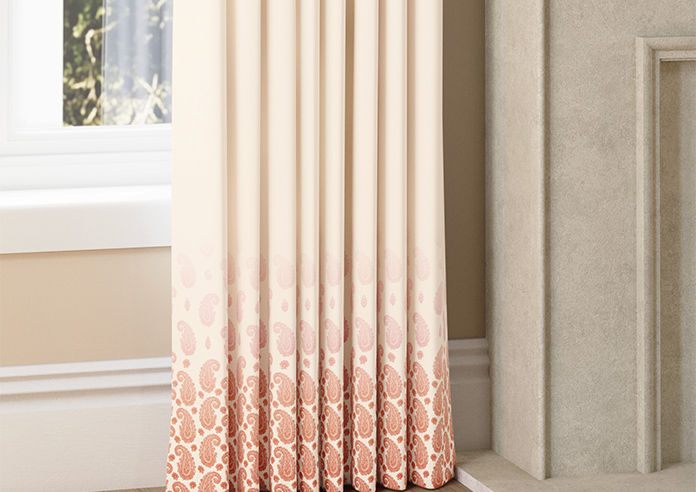 Petal & Block Paisley Mist, Sunset - Made to Measure Curtains - Image 5
